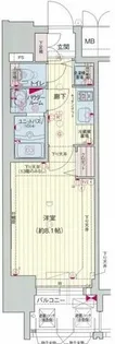 プレサンス東別院駅前【9階】の間取り
