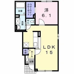 グラン シェーヌ Ⅱ【1階】の間取り