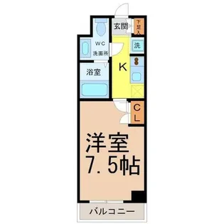 リヴシティ栄参番館【11階】の間取り