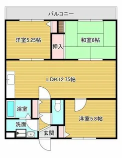 ルミエール深阪【2階】の間取り