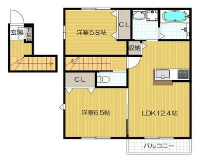 IB-21(アイビーニジュウイチ)【2階】の間取り