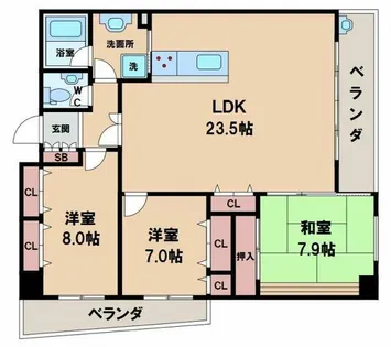 帝塚山松寿庵【2階】の間取り