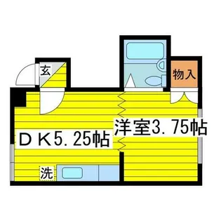 第2ハイツ新栄【7号室】の間取り