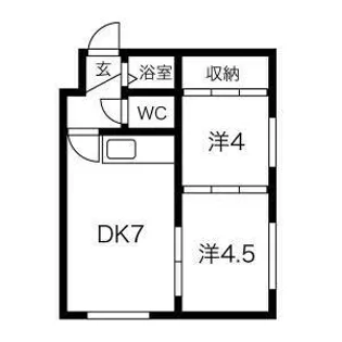 広和ハイツ23【302号室】の間取り