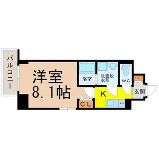 エスリード名古屋東別院【3階】の間取り