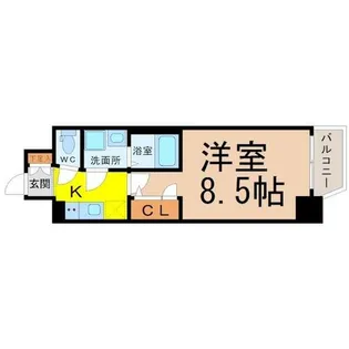 エスリード名城公園【15階】の間取り