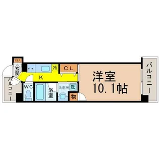 CHIKUSA RISE(千種ライズ)【9階】の間取り