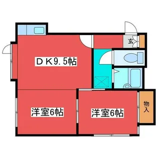 シェーンブルン月寒東【101号室】の間取り