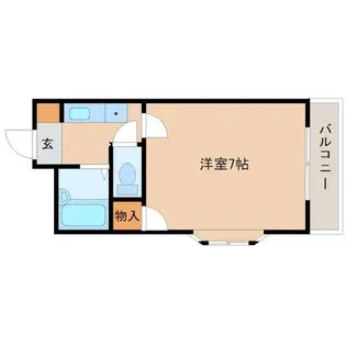 ジョイフジ塚口【1階】の間取り