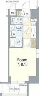 エスリード名古屋東別院【11階】の間取り