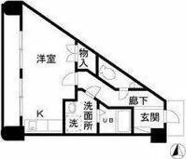 プライム八田【1階】の間取り