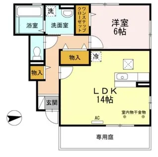 グリーンハイツ兼田【1階】の間取り