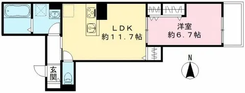 ソフィニティ名駅【1階】の間取り