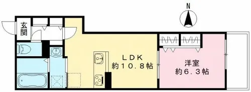 ソフィニティ名駅【1階】の間取り