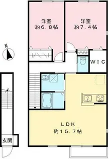 オーレ住吉【2階】の間取り