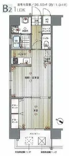 エンクレスト博多駅南Ⅱ【9階】の間取り