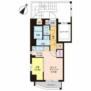 アストア薬院【3階】の間取り