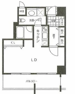 キューブ春吉アクア【502号室】の間取り