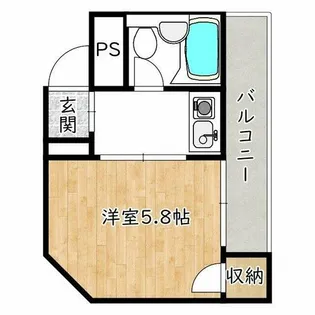 大阪府堺市西区草部【マンション】の間取り