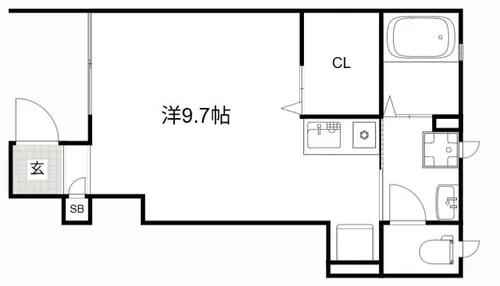 コンフォート三木【105号室】の間取り