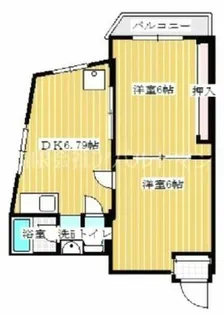 パールハイツくれない【4階】の間取り