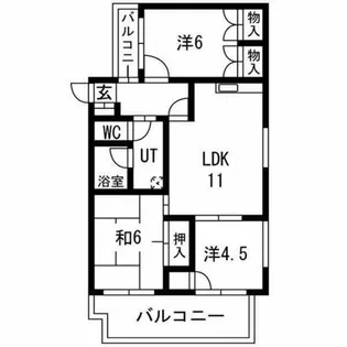 ダイアパレス葵【9階】の間取り