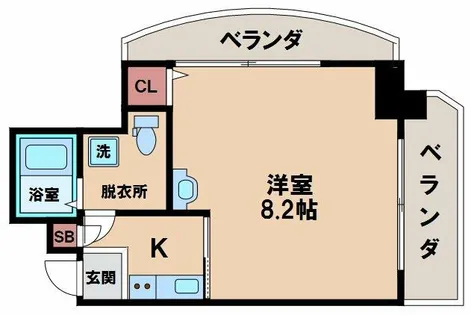 ブルービー田辺駅前【3階】の間取り