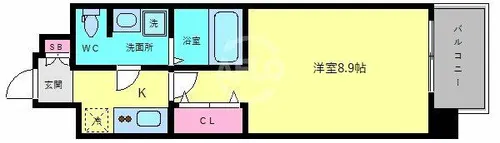 レオンコンフォート天王寺南【5階】の間取り