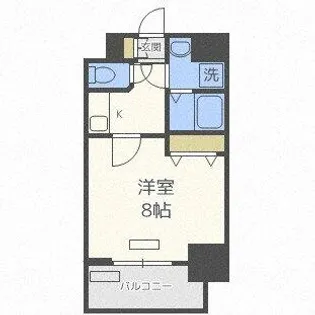 プレサンス梅田【6階】の間取り