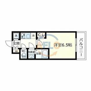 エスリードザ・イーストレジデンス大阪城【2階】の間取り