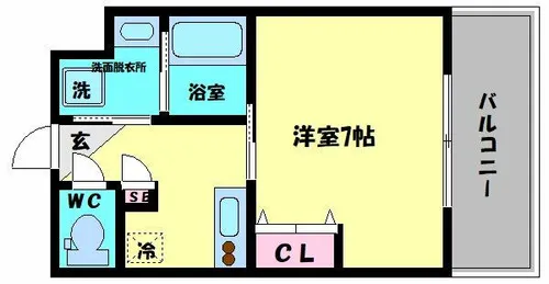 PARK HILLS今里NOA【8階】の間取り