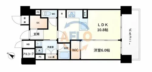 ザ・ウエストマークシティレジデンス【3階】の間取り