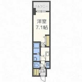 プランドール北浜【3階】の間取り