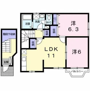 セラン【2階】の間取り