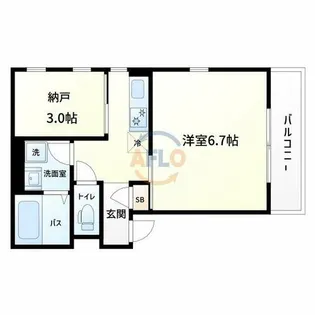Jo Rin Residence【3階】の間取り