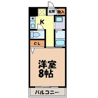 八晃ビル【3階】の間取り