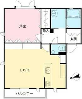 DAIKENN浜寺南町 K棟【201号室】の間取り