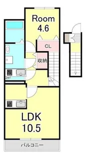 WAVE-KⅢ【2階】の間取り