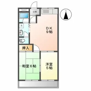 メゾン栄【1階】の間取り