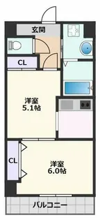 センターポイント吉志部【3階】の間取り
