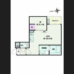 Jack heiwaⅠ【103号室】の間取り