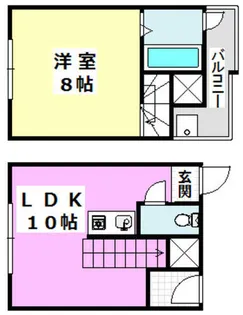 プレフェレ【203号室】の間取り