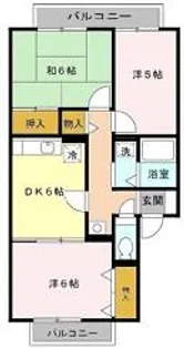 メゾンアルカディア【2階】の間取り