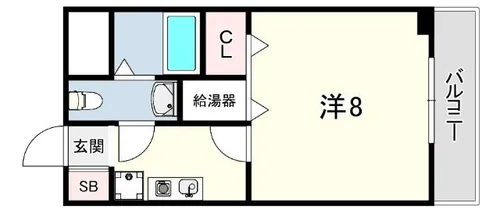 ニューバーリヤ学院坂【1階】の間取り