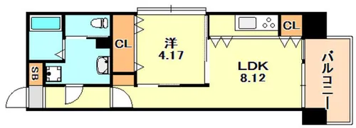 スカイ・シーフロント塩屋【7階】の間取り