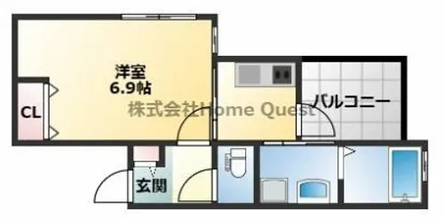 ALEGRIA弥刀【1階】の間取り