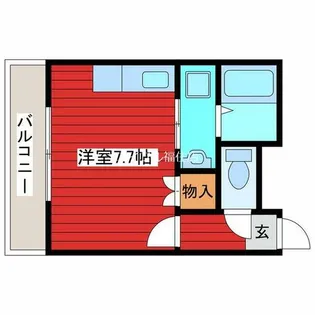 サニーヒルズ3番館【405号室】の間取り