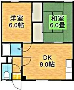 ハイツ木村【201号室】の間取り