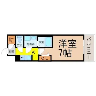 S-RESIDENCE金山三丁目【7階】の間取り