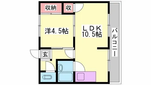 サバイブ【206号室】の間取り